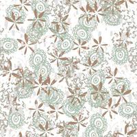 Fantasy messy freehand doodle floral shapes seamless pattern.  Infinity random abstract card, layout. Creative background. Textile, fabric, wrapping paper. vector