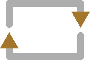 Rectangular Arrow Icon Style vector