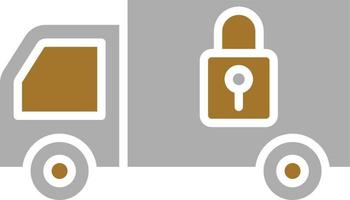 Locked Delivery Icon Style vector