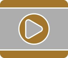 Video Player Icon Style vector