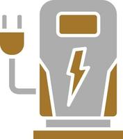 Charging Station Icon Style vector