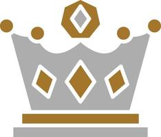 estilo de icono de corona vector