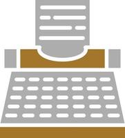 Typewriter Icon Style vector