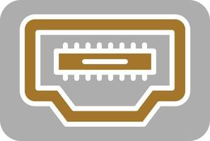 Hdmi Port Icon Style vector