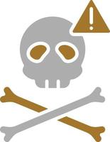 Pirate Danger Icon Style vector