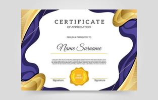 Modern Certificate of Appreciation Professional Template vector