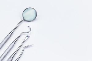 dental equipment  on white background closeup image. photo