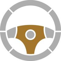 Steering Wheel Icon Style vector