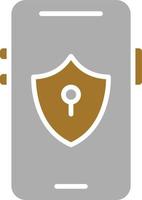 Mobile Safety Icon Style vector