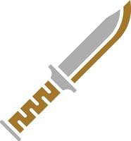 Military Knife Icon Style vector