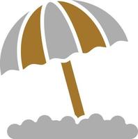 Beach Umbrella Icon Style vector