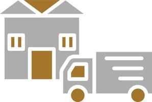 Home Delivery Icon Style vector