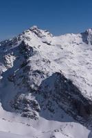 beautiful landscape of mountain on winter photo