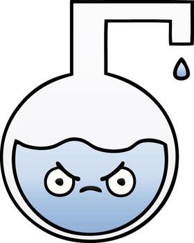 gradient shaded cartoon science experiment vector