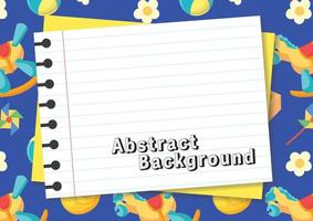 notebook background design vector