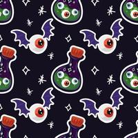 halloween cute items pattern paper warpping vector design