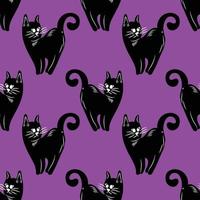 halloween item seamless vector design purple background