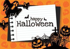 yellow sky halloween day banner design vector