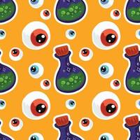 halloween cute items pattern paper warpping vector