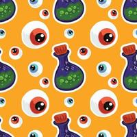 halloween cute items pattern paper warpping vector