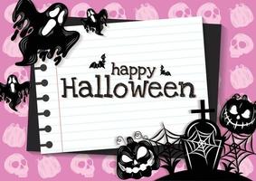 happy halloween banner cute halloween item vector