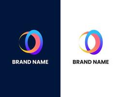 letter o and c modern logo design template vector