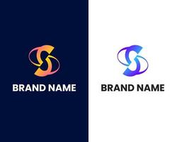 letter s unique modern logo design template vector