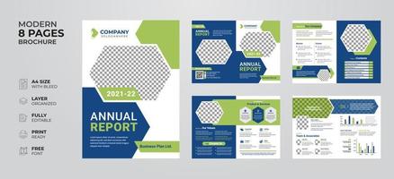 Creative and modern annual report company profile business proposal multipurpose brochure template vector