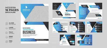 Creative and modern annual report company profile business proposal multipurpose brochure template vector