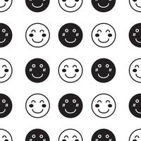 hand drawn smile cute seamless pattern fit for background, website, fabric, print and textile vector