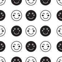 hand drawn smile cute seamless pattern fit for background, website, fabric, print and textile vector