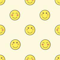 smile cute seamless pattern perfect for background, website, fabric, print and textile vector