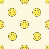 smile cute seamless pattern perfect for background, website, fabric, print and textile vector