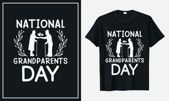 Grandparents day t-shirt design premium vector Print