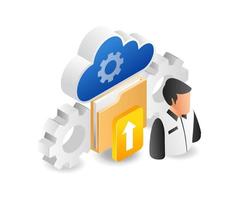 Transfer data to cloud server vector