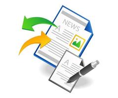 Record the latest news information to grow the business vector