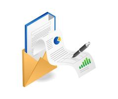 Fill out the e-mail form vector