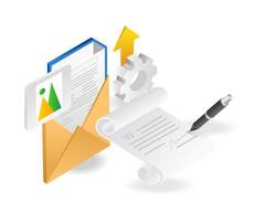 Digital signature send email vector