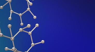 molecule 3d rendering for  science  content. photo