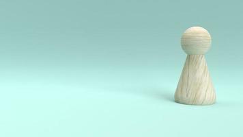 wood toy  3d rendering for business concept. photo