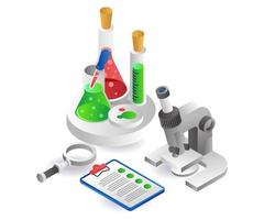 Experimental analysis of microscope laboratory data vector