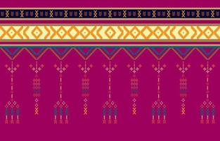 Diseño tradicional geométrico étnico oriental para prendas de vestir, telas, libros y planos. patrones geométricos y tribales abstractos, patrones de tela local de diseño de uso vector