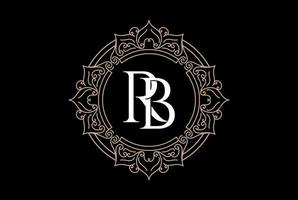 Circular Round Golden Royal Ornament Badge Emblem Label Logo Design Vector
