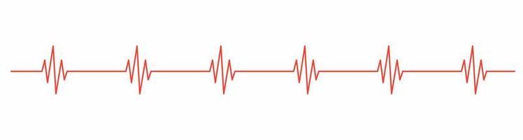 Heartbeat line icon isolated on white background vector