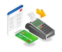 Payment with Electronic Data Capture vector