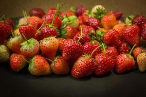 The  fresh strawberry image closeup for background. photo