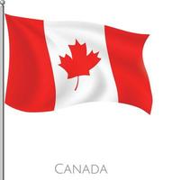 Abstract Canada fly flag with vector background design