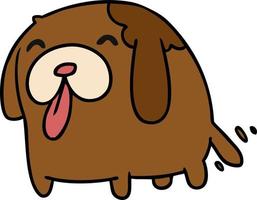 cartoon kawaii of a cute dog vector