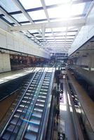 shopping mall interior  escalator photo