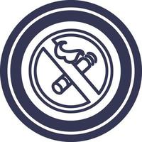 no smoking circular icon vector